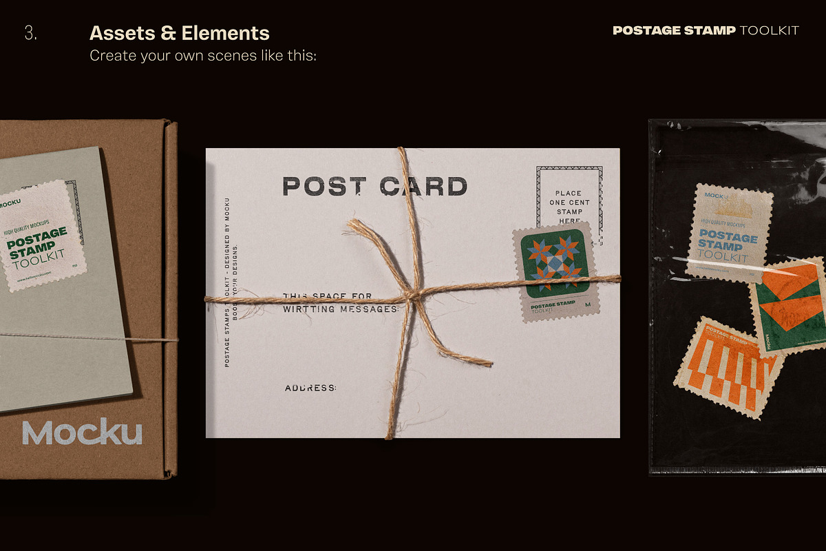 Postage Stamp Toolkit, a Packaging Mockup by Mocku (Photo 16 of 22)