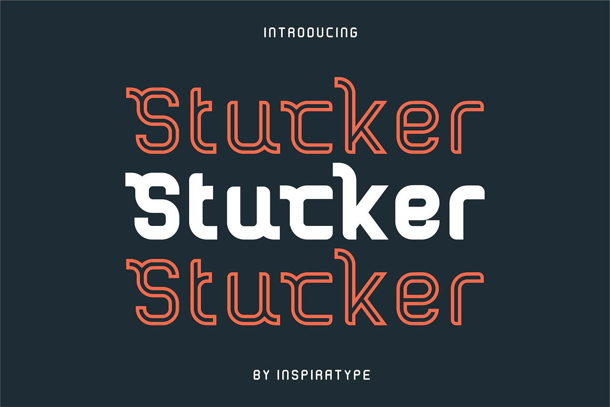 Stucker - Regular, Bold & Inline, a Sans Serif Font by Inspiratype (Photo 1 of 10)