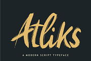 atliks, a Script Font by khalwa.studio (Thumbnail 1 of 9)