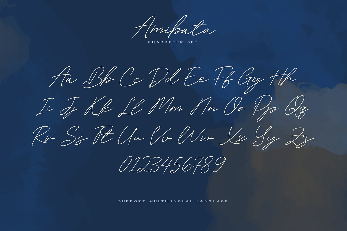 Amibata - Elegant Signature Font, a Script Font by Graphicfresh (Photo 5 of 6)