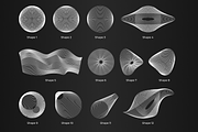 30 abstract geometric line shapes, an Object Graphic by Kyuubisa's Graphics (Thumbnail 2 of 6)