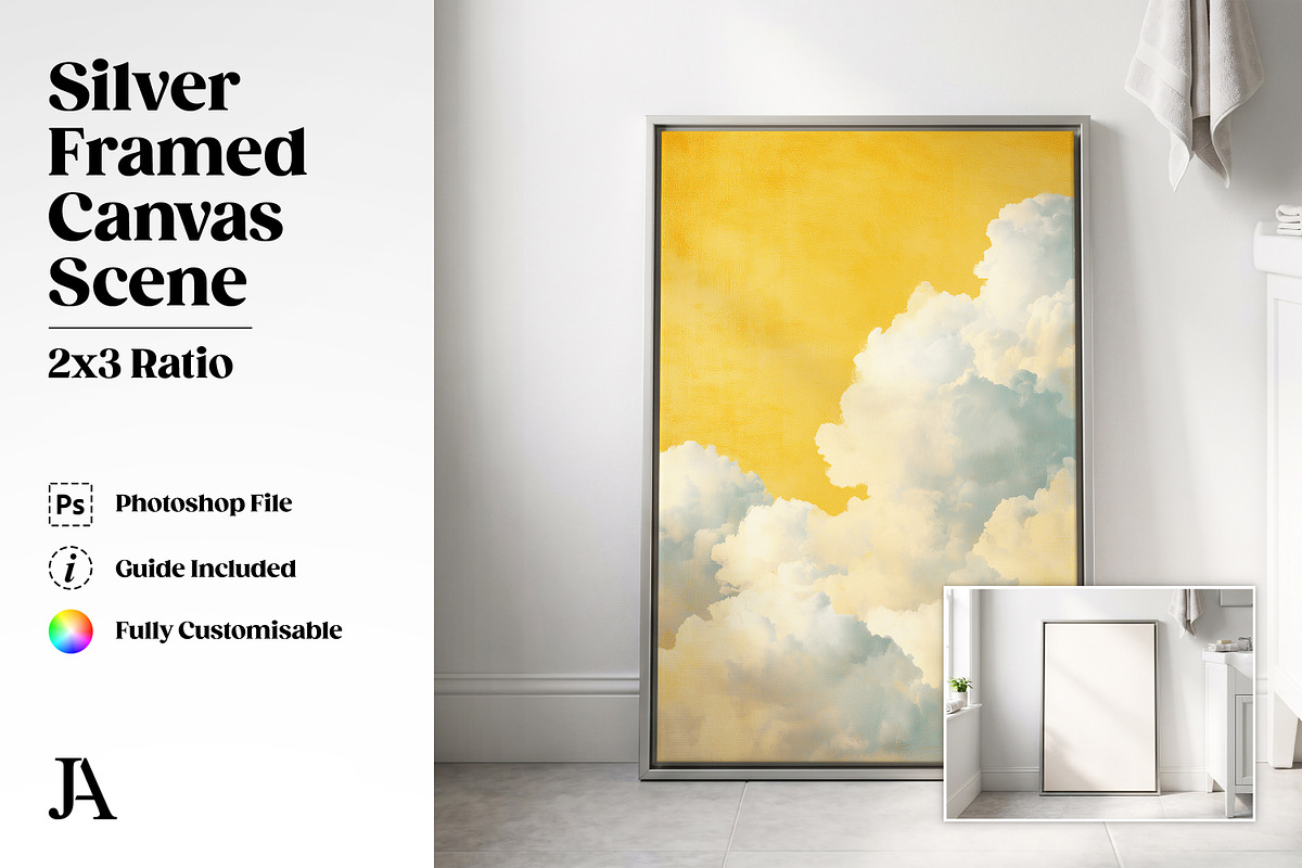 Framed Canvas Mockup Bundle PSD, a Household Mockup by Julian Adams (Photo 31 of 35)