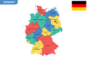 Detailed map of Germany, an Illustration by Vector Shop (Thumbnail 3 of 5)