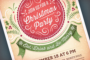 Christmas Party Invitation, an Invitation Template by Mera Pixels