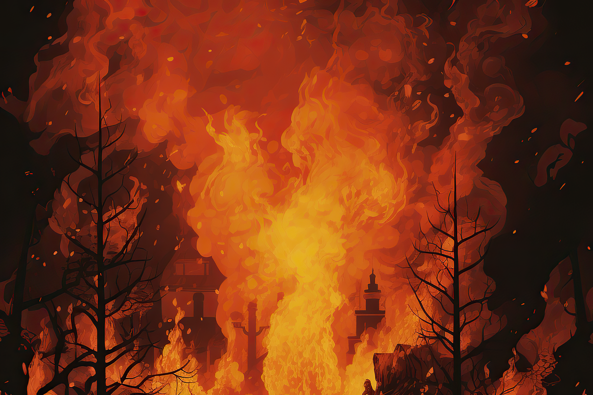 Vintage Fire Paper