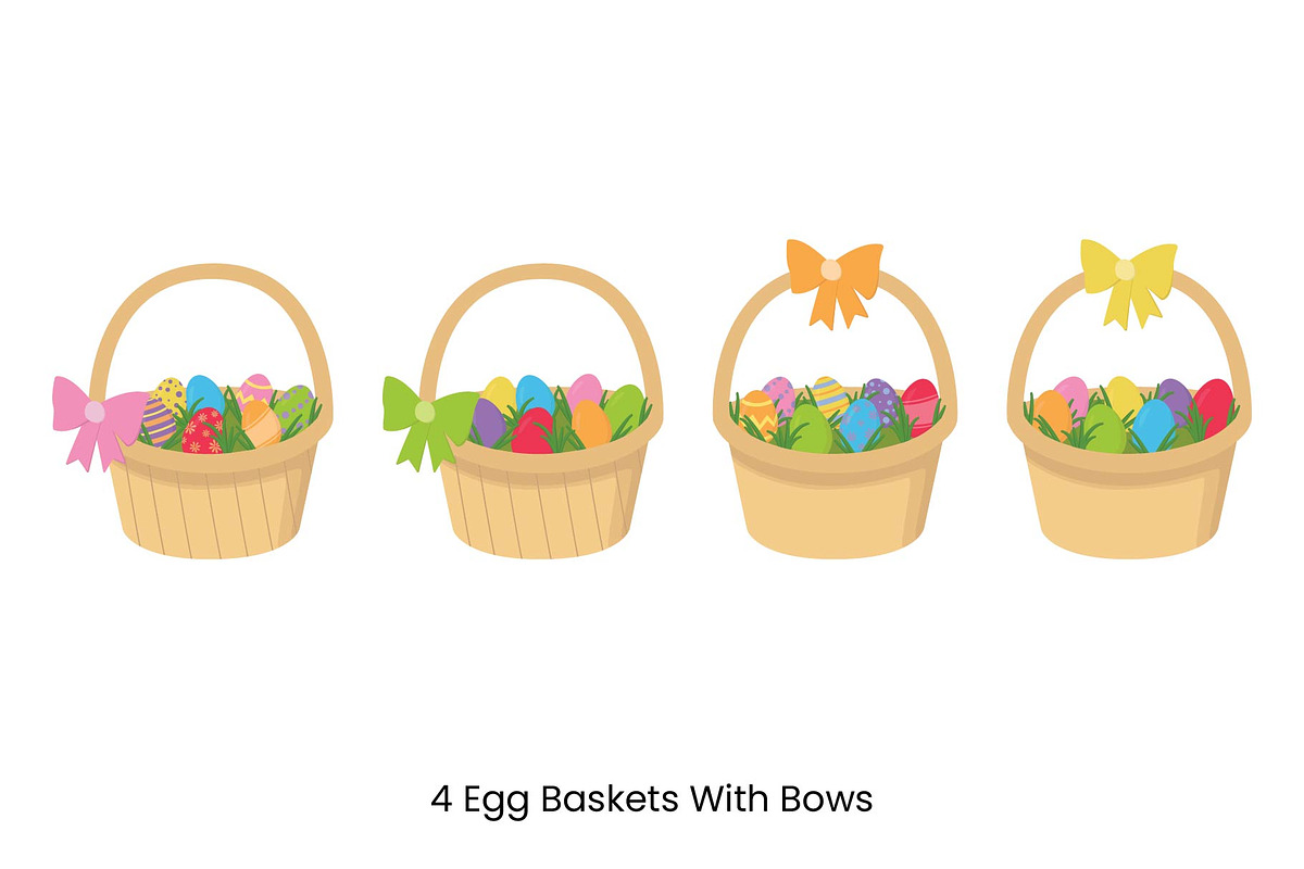 Easter Basket Illustrations, an Illustration by PinkHouseCollection (Photo 4 of 5)