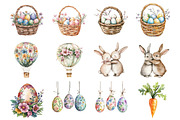 Whimsical Spring Easter Clipart, an Illustration by Design Market (Thumbnail 2 of 3)