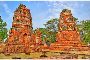 Wat mahathat at ayutthaya historical park thailand containing ayutthaya, an Architecture Photo by Leonid Andronov