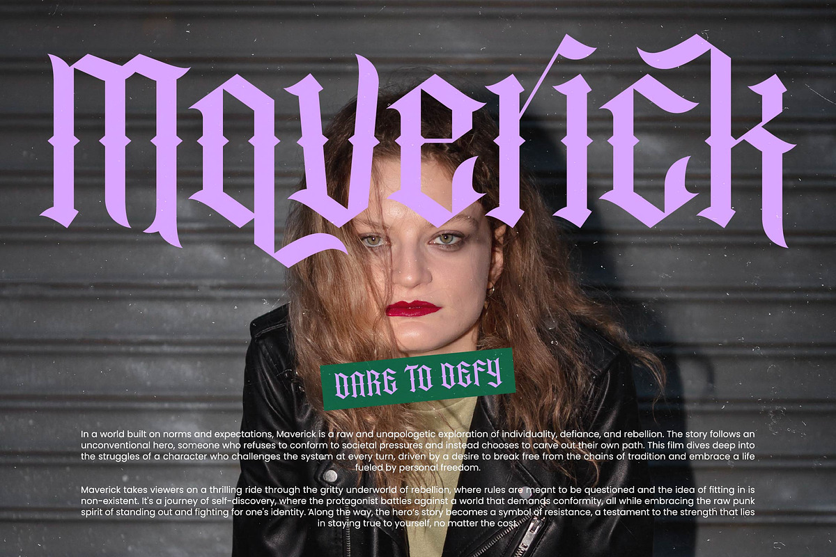 Recoil Backlash Blackletter Font, a Blackletter Font by timelesstype.co (Photo 20 of 20)
