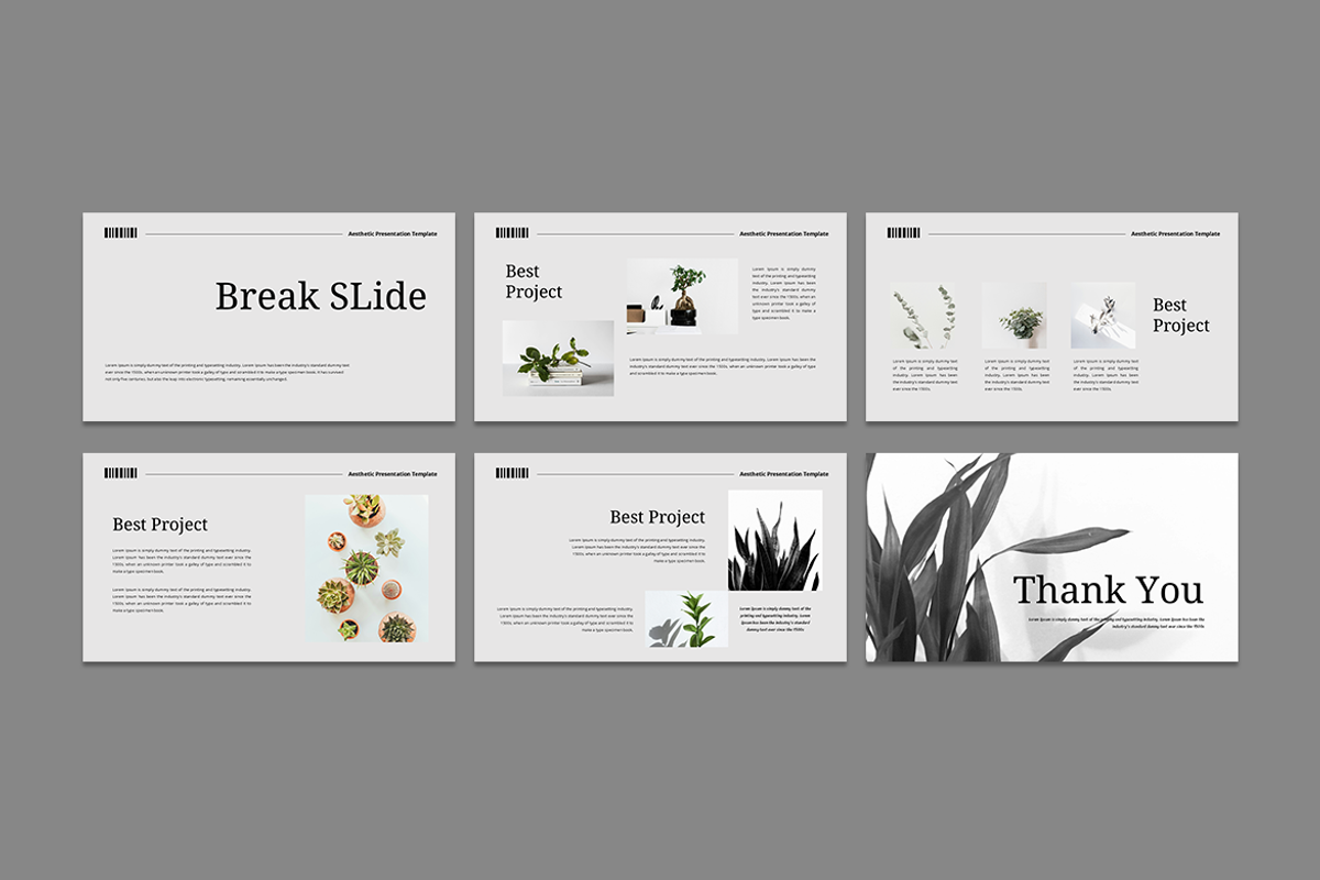 Aesthetic & Minimalist Google Slides, a Presentation Template by QR Design Studio (Photo 3 of 3)