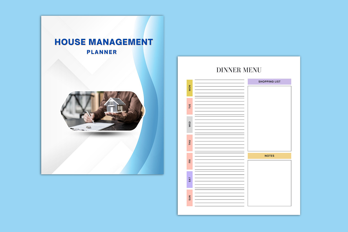 House Management Planner Canva, a Print Template by Designmela01 (Photo 2 of 7)