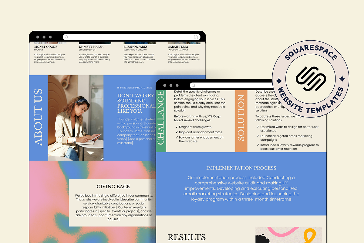 Squarespace Website template, a Squarespace Template by Ciel Lumiere (Photo 7 of 8)