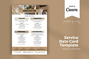 Influencer Service Rate Card Templat, a Templates & Theme by Elegant_Studio44 (Thumbnail 2 of 3)