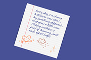 Meadow Yesterdream Sticky Notes Font, a Script Font by Letterena Studios Script (Thumbnail 8 of 20)