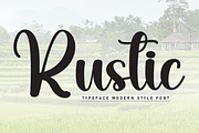 Rustic | Script Font, a Handwritten Font by Scratchones (Thumbnail 1 of 8)