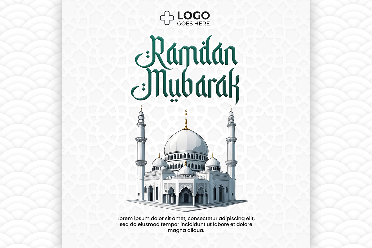Ramadan Mubarak posts, a Social Media Template by AyyazMomin (Photo 7 of 7)