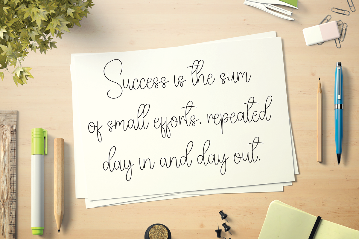 Graduation | Script Font, a Handwritten Font by Scratchones (Photo 3 of 8)