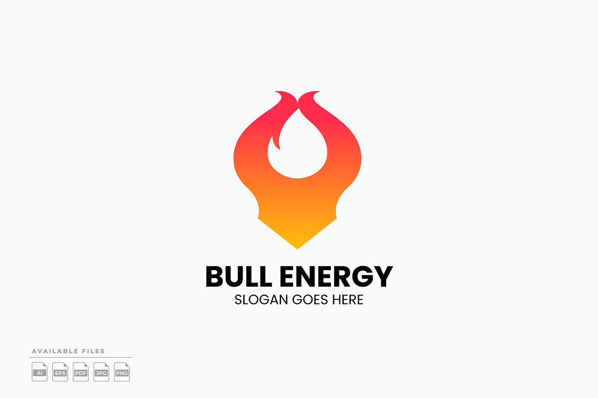 Bull Energy Logo, a Branding & Logo Template by Zeer Graphic