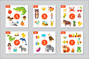 ABC Cute animals alphabet, a Graphic by Helen Sko (Thumbnail 2 of 6)