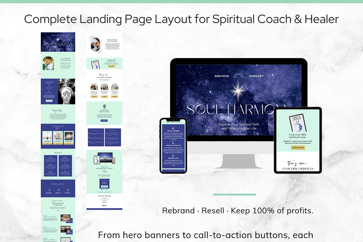 Spiritual Coach & Healer Website preview 4