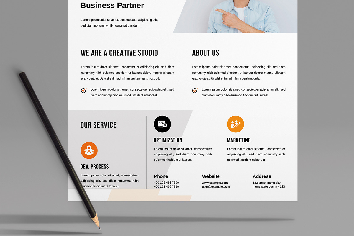 Business Flyer with Colorful Accents preview 5