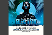 Electro Night Party Flyer, a Social Media Template by Flyer Arts (Thumbnail 1 of 4)