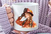 Cute Fire Department Watercolor Clip, an Illustration by Rose Art (Thumbnail 5 of 7)