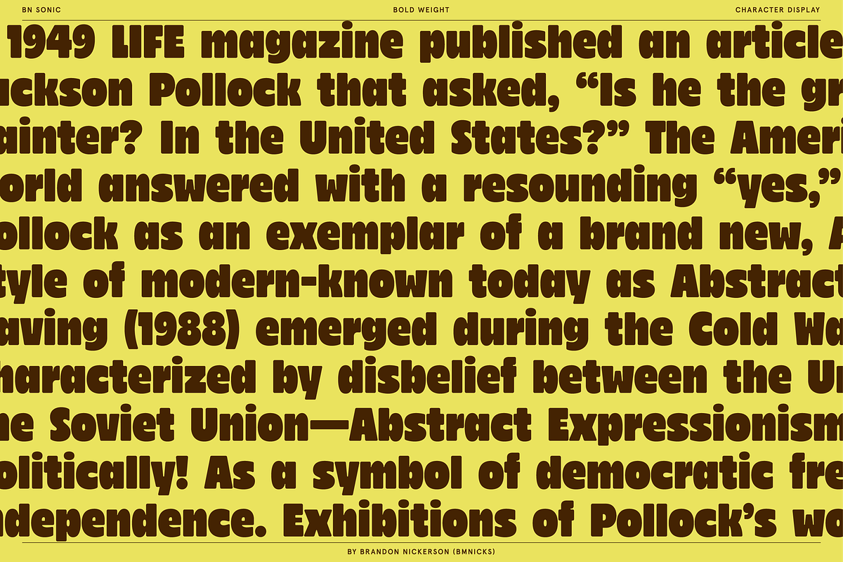 BN Sonic - Bold, Soft & Balanced, a Sans Serif Font by Bnick (Photo 8 of 13)