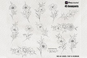 Procreate Stamps: Fine Line Tattoo, a Brush Add-On by CaraulanStore (Thumbnail 2 of 9)