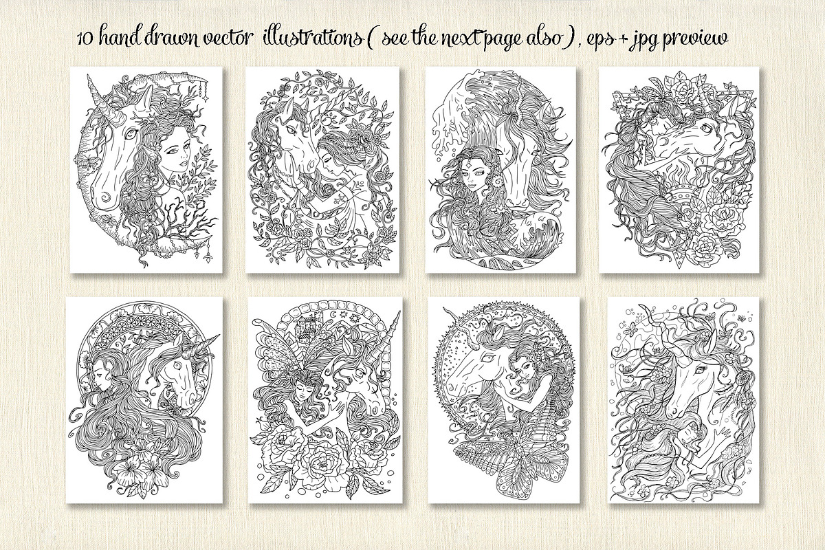 Magic Unicorn and Princess, an Animal Illustration by Samiramay (Photo 2 of 6)