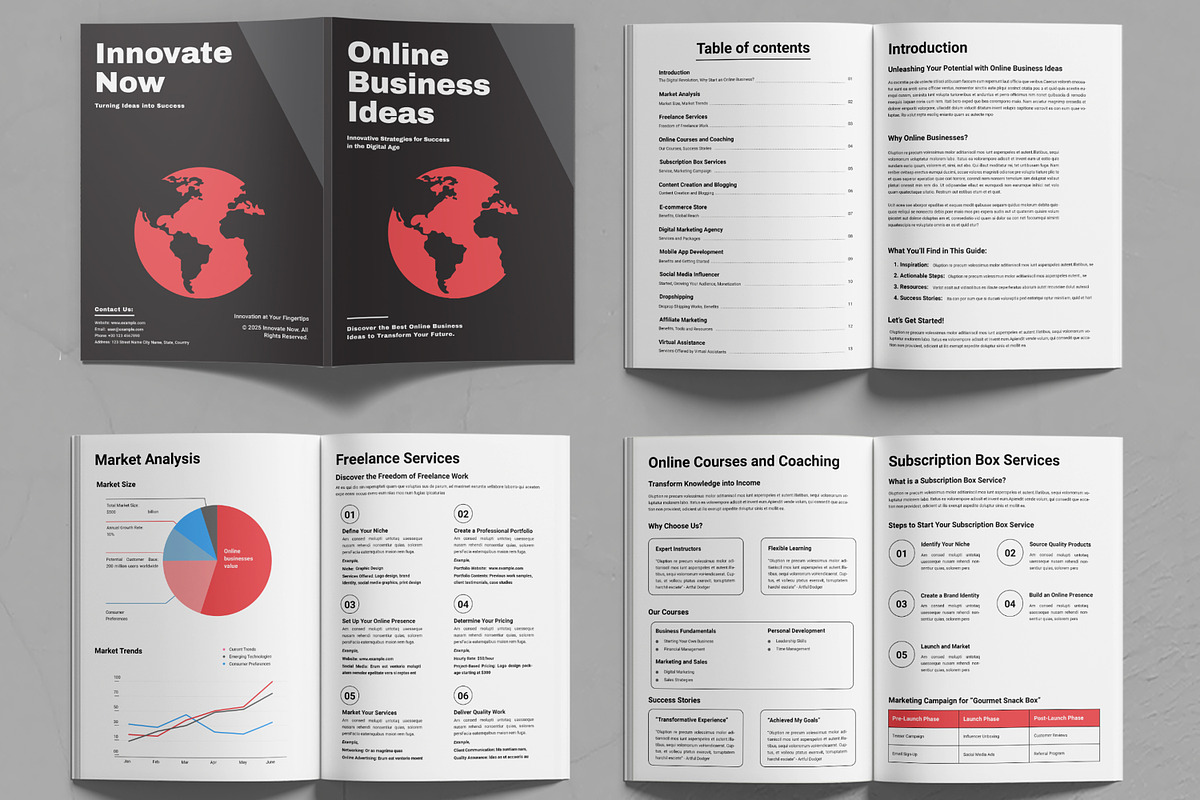 Online Business Ideas Template, a Stationery Template by MightyDesign (Photo 2 of 6)