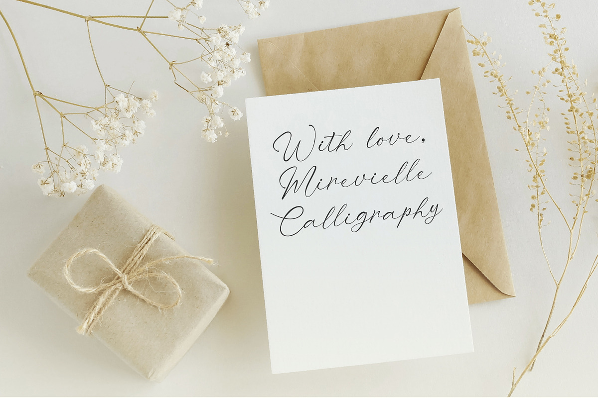 Mirevielle — Elegant Branding Script, a Script Font by Lettertype Studio (Photo 12 of 15)