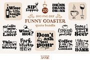 Funny Sarcistic Coaster SVG Bundle, an Object Graphic by IllustratorAnnie (Thumbnail 1 of 8)