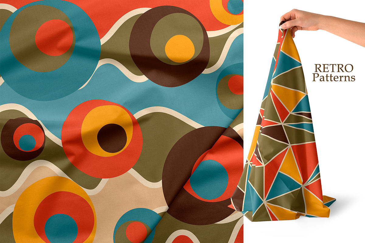 Collection of retro patterns, a Pattern Graphic by DeMih (Photo 2 of 8)