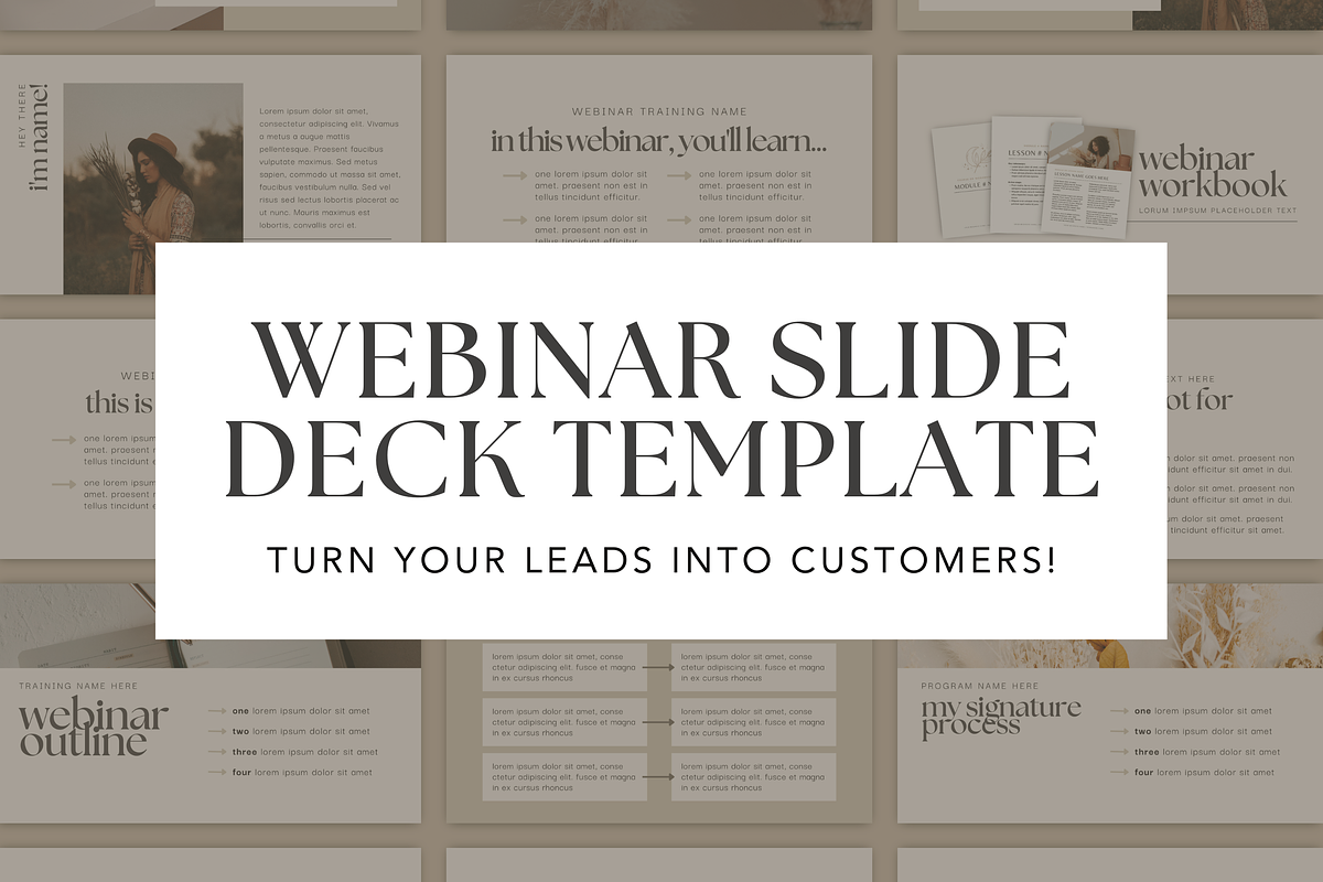 Webinar Slide Deck Canva Templates, a Presentation Template by molly ho studio (Photo 1 of 5)