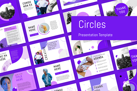 Circles - PowerPoint Template, a Presentation Template by chio.design - Khalay Chio
