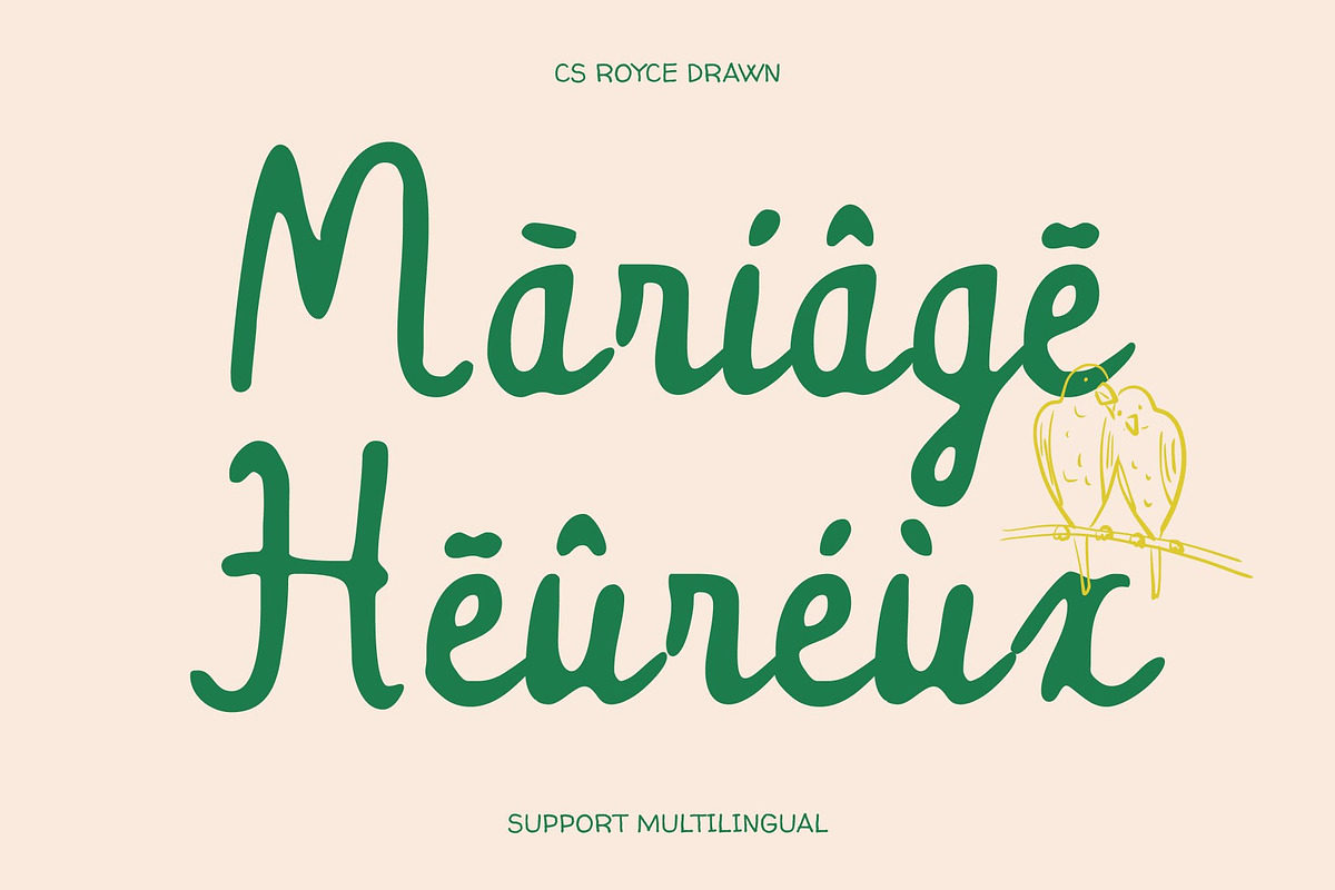 CS Royce Drawn, a Script Font by Craft Supply Co. (Photo 7 of 8)
