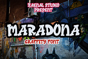 Maradona, a Script Font by Zaenal Studio (Thumbnail 1 of 8)