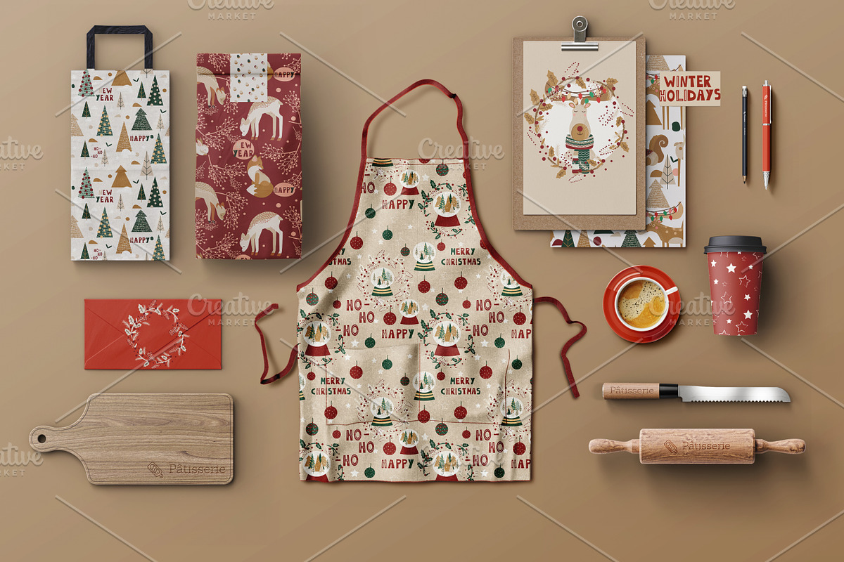 Winter holidays. Christmas pattern, a Pattern Graphic by Lineli (Photo 6 of 15)