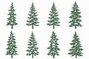 Snowy Pine Tree SVG PNG Bundle, a Seasonal Illustration by Kusumaillustration (Thumbnail 10 of 14)