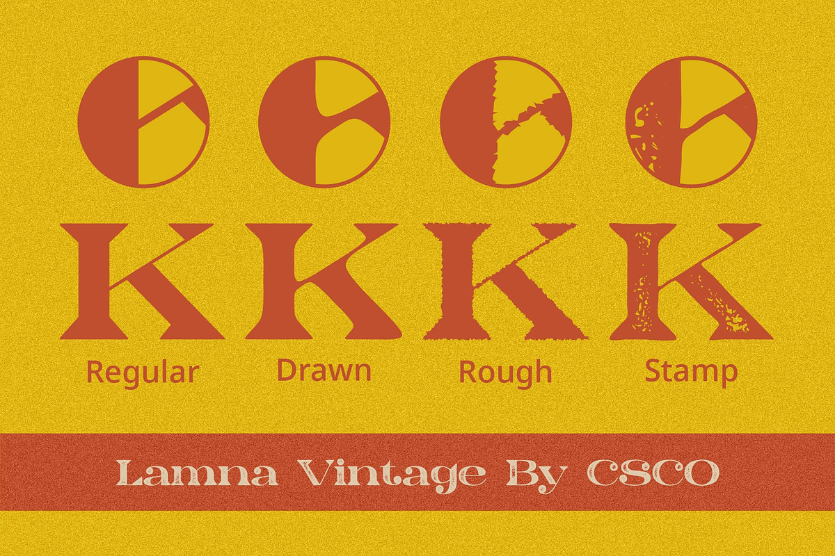 Lamna Vintage, a Sans Serif Font by Craft Supply Co. (Photo 3 of 8)