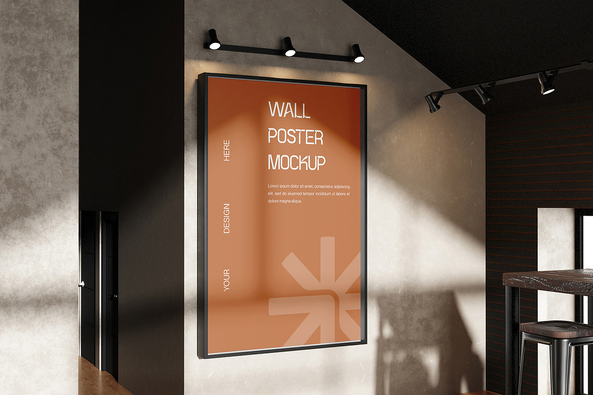 Wall Digital Screen & Poster Mockup, an Advertising Mockup by Symie Design (Photo 5 of 5)