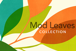 Abstract Modern Leaves Printables