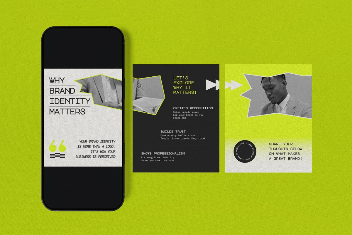 Business Instagram Post Carousel, a Social Media Template by graphicook (Photo 2 of 3)