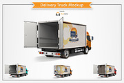 Delivery Truck Mockup PSD Pack, an Advertising Mockup by Plus Media (Thumbnail 2 of 5)