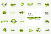 Organic, natural and vegan badges, a Branding & Logo Template by oxygen_8 (Thumbnail 1 of 7)