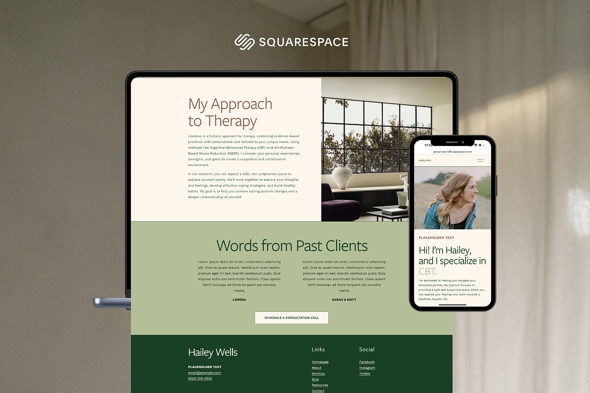 Squarespace 7.1 Website Template, a Squarespace Template by molly ho studio (Photo 5 of 10)