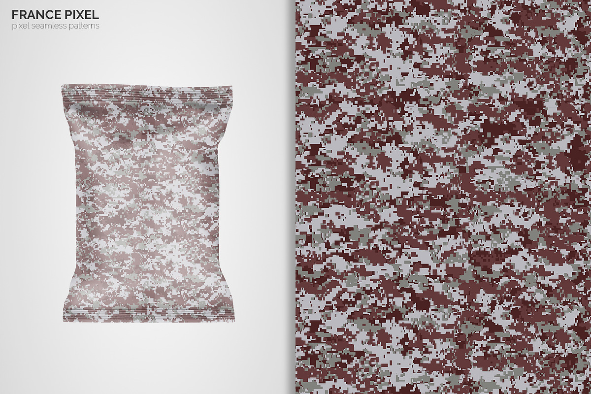 France Pixel Camouflage Patterns, a Pattern Graphic by 3Y_Design (Photo 5 of 6)