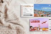 Lisbon Boarding Pass Template, a Card Template by Snapybiz (Thumbnail 9 of 10)