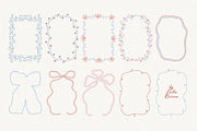 Hand Drawn Whimsy Embroidered Frames, an Object Graphic by Leila Divine (Thumbnail 8 of 12)